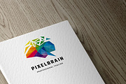 Nano Pixel Brain Logo