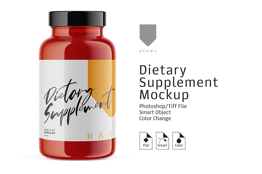 Dietary Supplement Mockup in Product Mockups - product preview 8