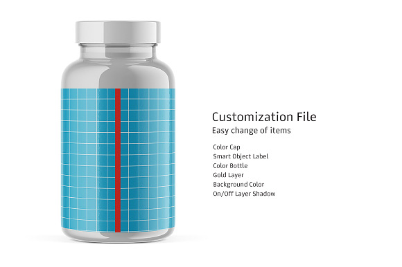 Dietary Supplement Mockup in Product Mockups - product preview 2