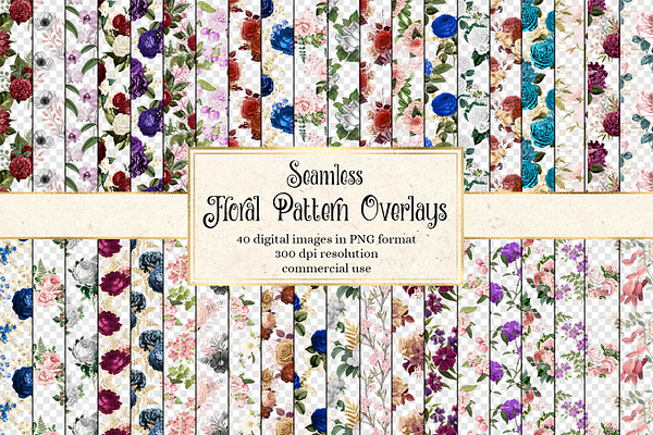 Floral Pattern Overlays