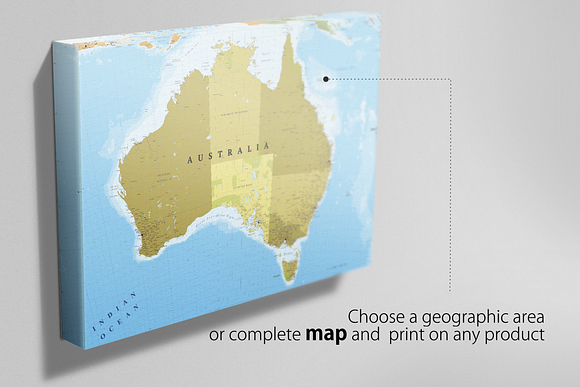 Australia and New Zealand map in Illustrations - product preview 1