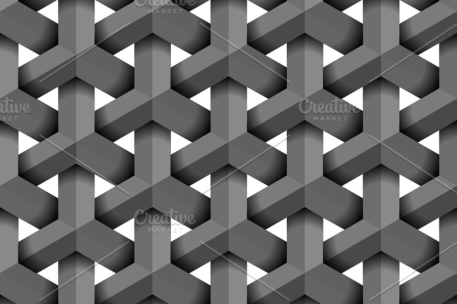 Abstract dark 3d geometric figures in Patterns - product preview 8