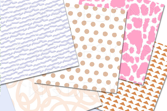 Simple Print Abstract Paper Bundle in Patterns - product preview 1