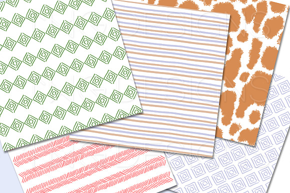 Simple Print Abstract Paper Bundle in Patterns - product preview 2