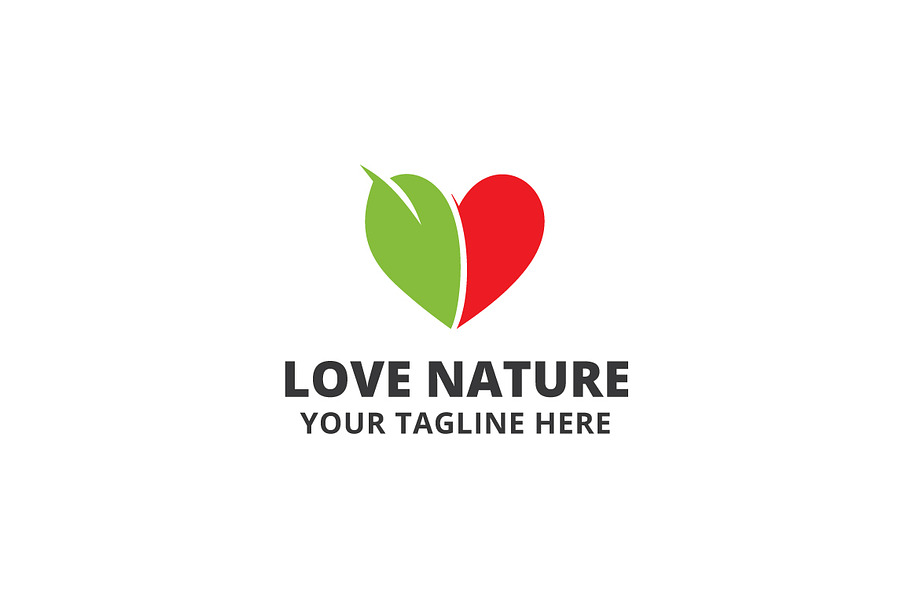 Love Nature Logo Template