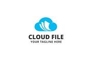 Cloud File Logo Template