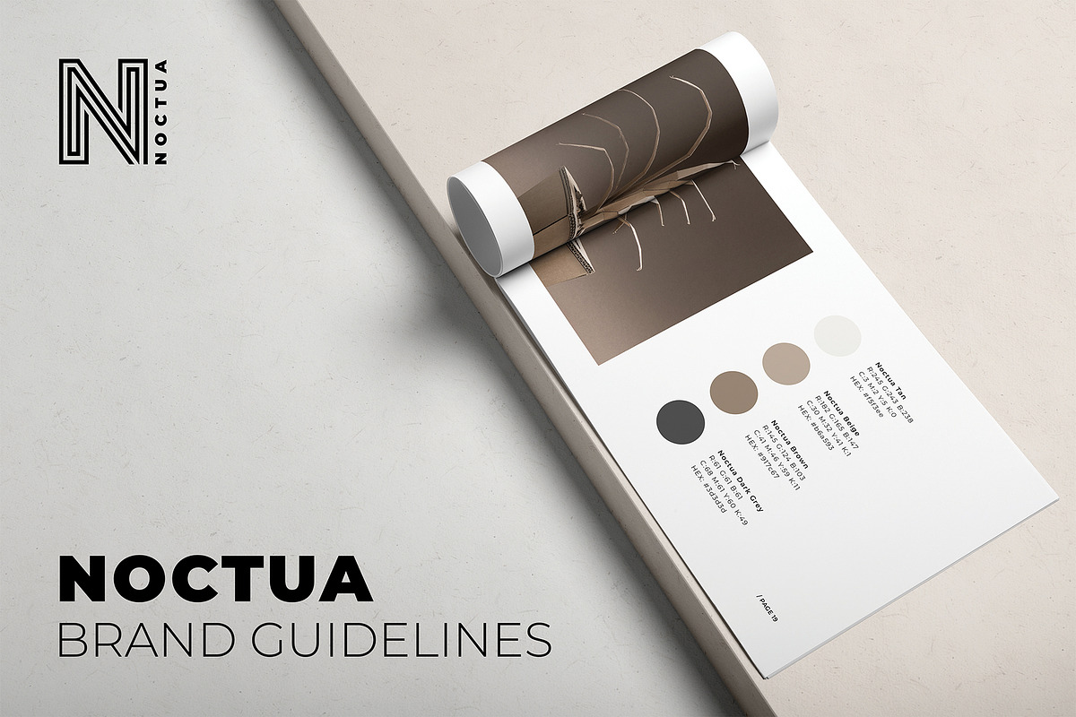 Noctua Brand Guidelines in Brochure Templates - product preview 8