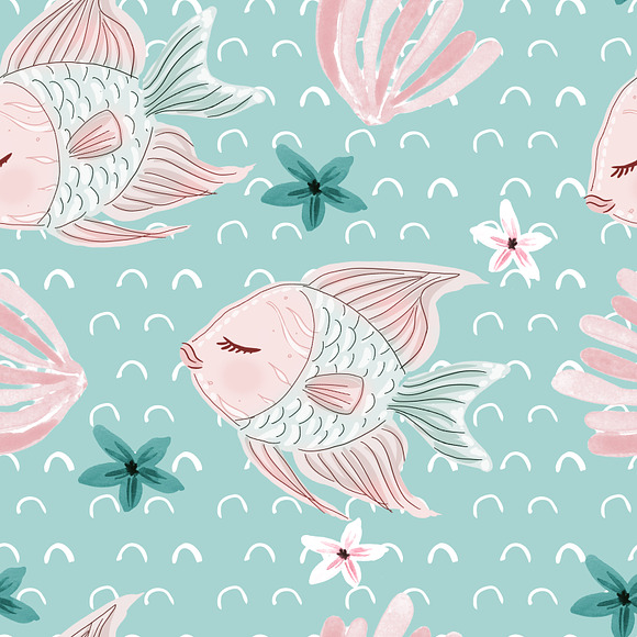 Boho beach seamless patterns in Patterns - product preview 1