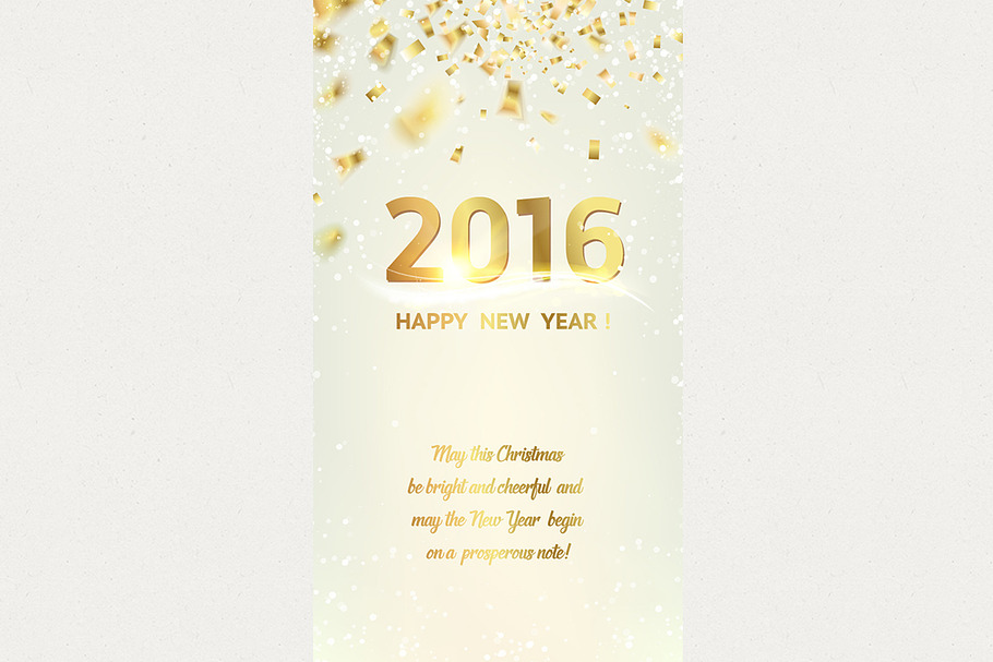 Happy new year card. in Card Templates - product preview 8
