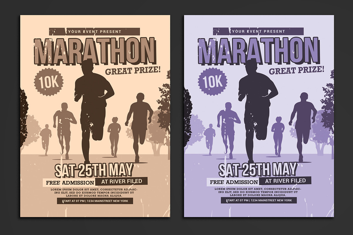 Marathon Flyer in Flyer Templates - product preview 8