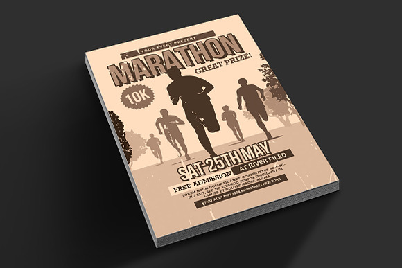 Marathon Flyer in Flyer Templates - product preview 1