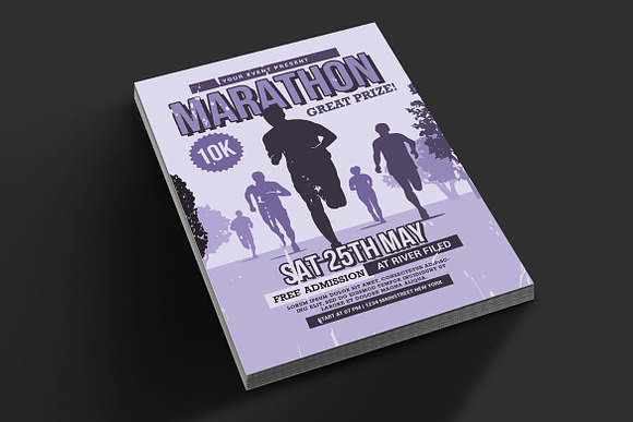 Marathon Flyer in Flyer Templates - product preview 2