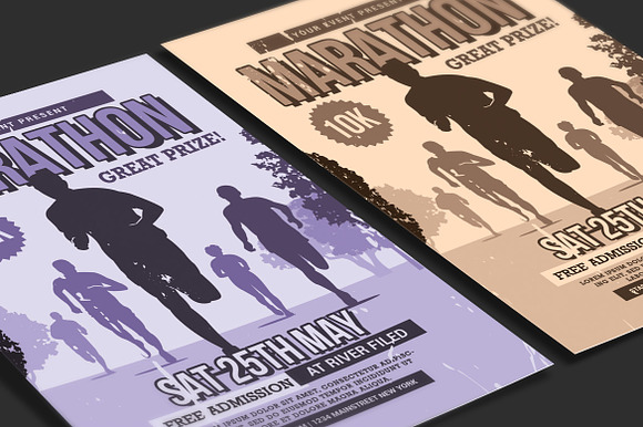 Marathon Flyer in Flyer Templates - product preview 3