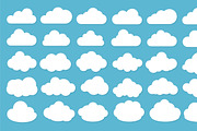 Clouds icon, vector illustration
