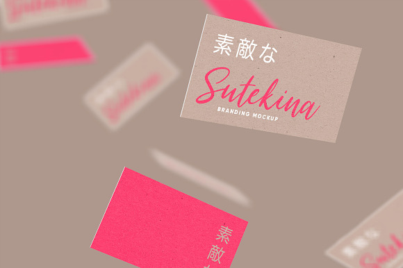 Sutekina Stationery Design Mockup in Mobile & Web Mockups - product preview 7
