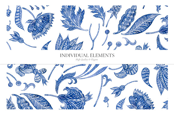 Luxury Batik, Watercolor Set! in Patterns - product preview 5