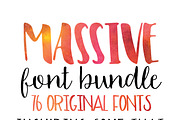 2015 MASSIVE Font Bundle