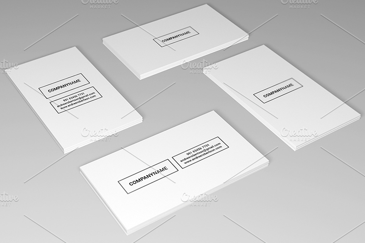 Simple & Clean Business Card in Business Card Templates - product preview 8
