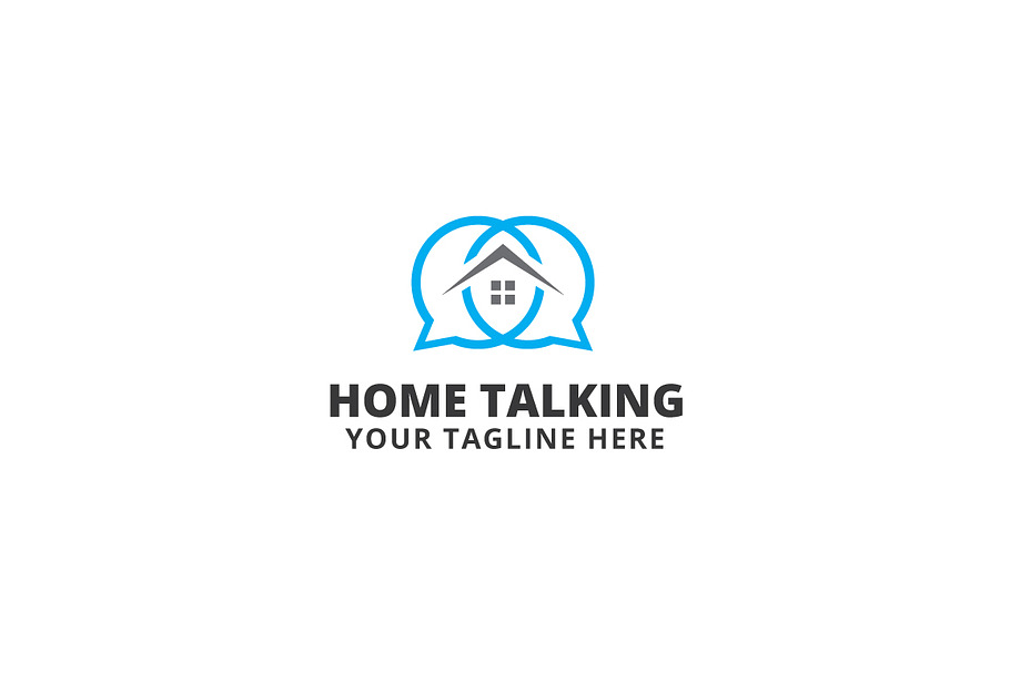 Home Talking Logo Template in Logo Templates - product preview 8