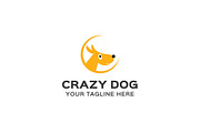 Crazy Dog Logo Template