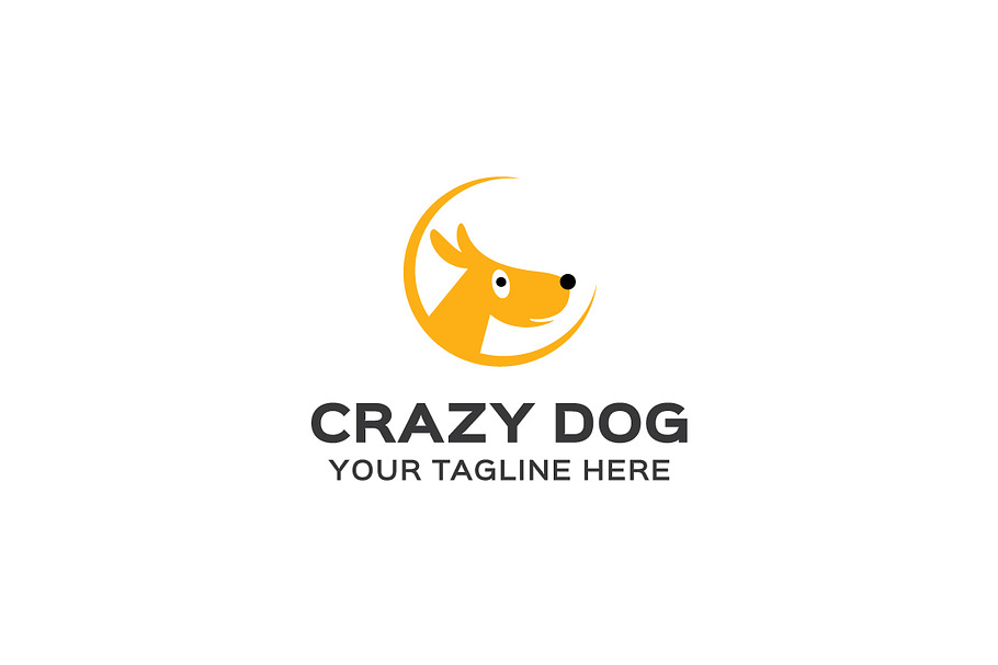 Crazy Dog Logo Template in Logo Templates - product preview 8