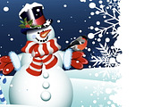 Snowman, Merry Christmas