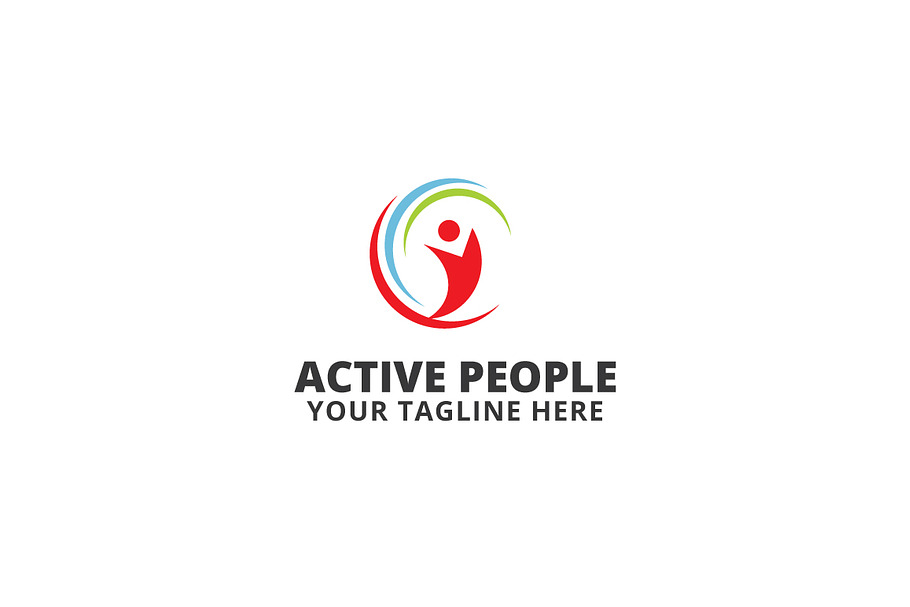 Active People Logo Template in Logo Templates - product preview 8