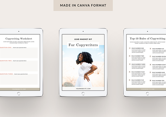 Lead Magnet Kit for Copywriters in Mailchimp Templates - product preview 4