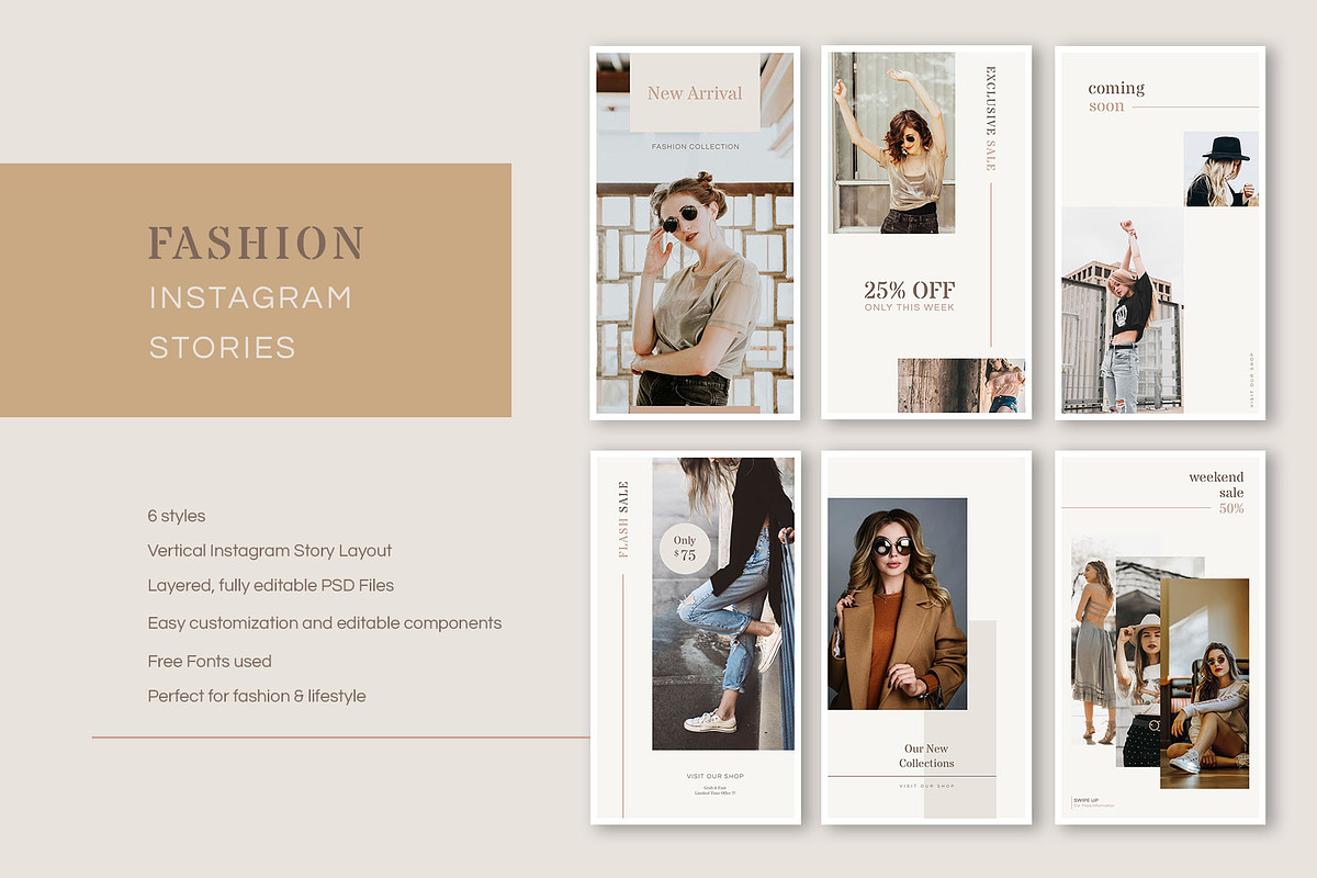 Stylish Instagram Stories in Instagram Templates - product preview 8
