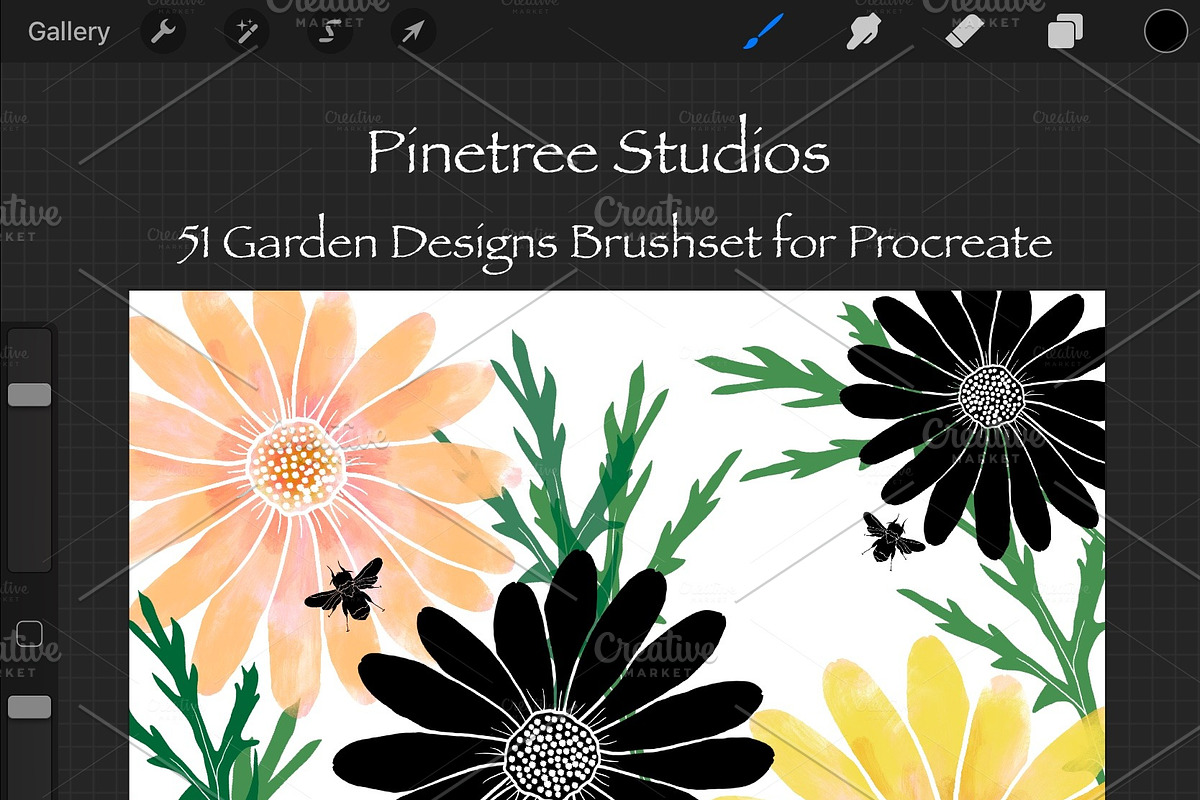 Procreate Garden Designs .brushset in Add-Ons - product preview 8