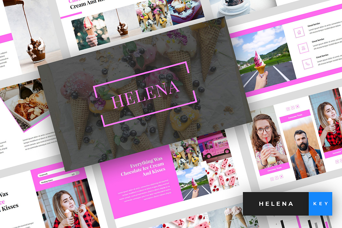 Helena - Ice Cream Keynote in Keynote Templates - product preview 8