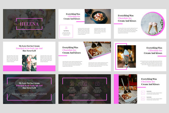 Helena - Ice Cream Keynote in Keynote Templates - product preview 1
