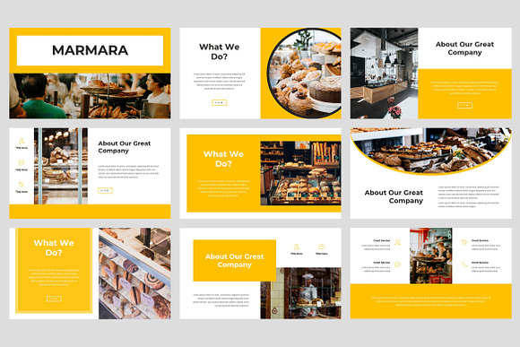 Marmara - Bakery Google Slides in Google Slides Templates - product preview 1