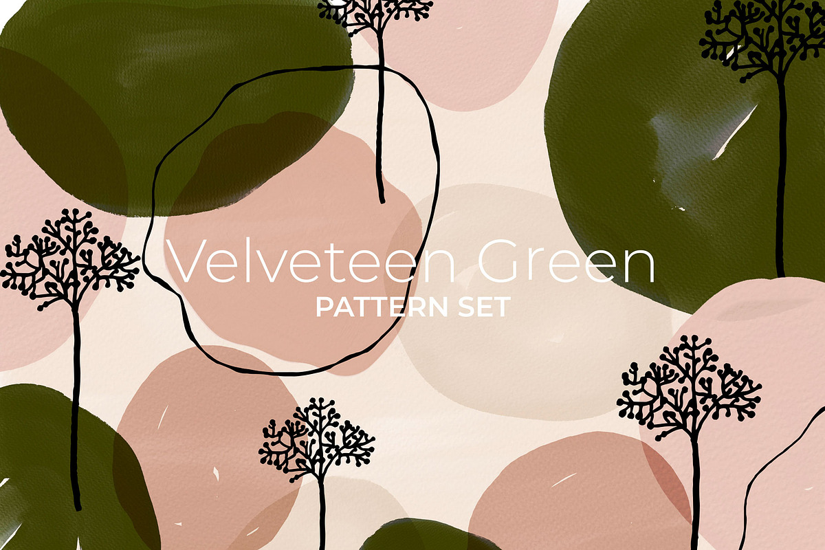 Velveteen Green Pattern Set in Patterns - product preview 8