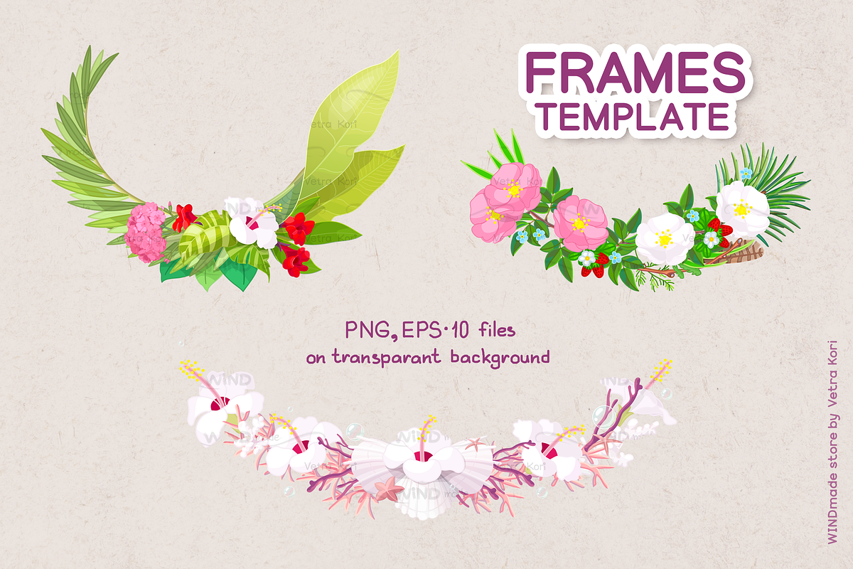 vector frames set in Objects - product preview 8