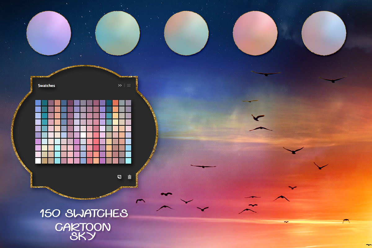 Cartoon Sky Swatches in Add-Ons - product preview 8