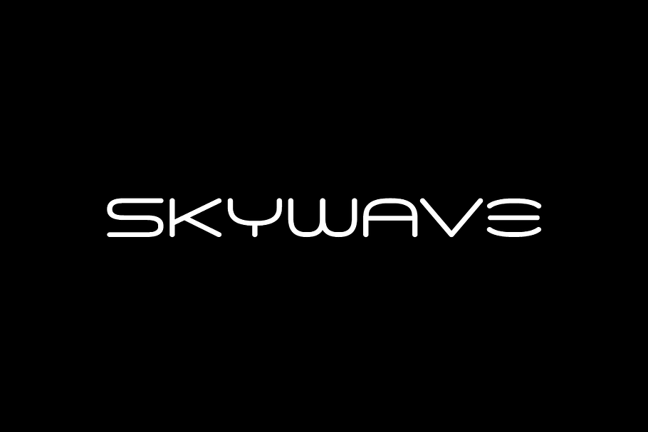 SKYWAVE - Modern Display Typeface in Display Fonts - product preview 8