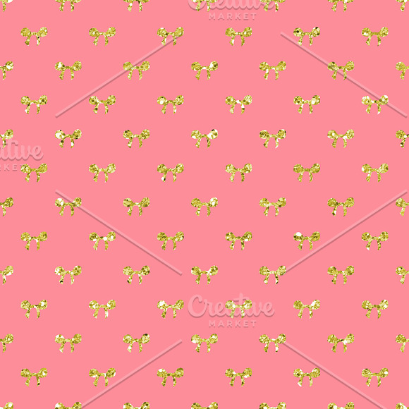 Coral Pink Digital Papers in Patterns - product preview 2