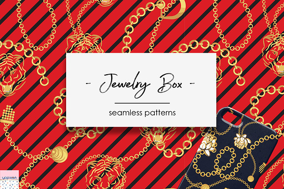 "Jewelry Box" - Seamless Patterns in Patterns - product preview 3
