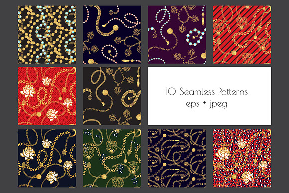 "Jewelry Box" - Seamless Patterns in Patterns - product preview 4