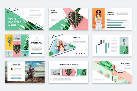 Portal Modern Powerpoint Template in PowerPoint Templates - product preview 3