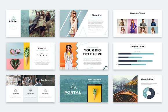 Portal Modern Powerpoint Template in PowerPoint Templates - product preview 5
