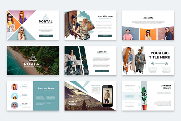 Portal Modern Powerpoint Template in PowerPoint Templates - product preview 6
