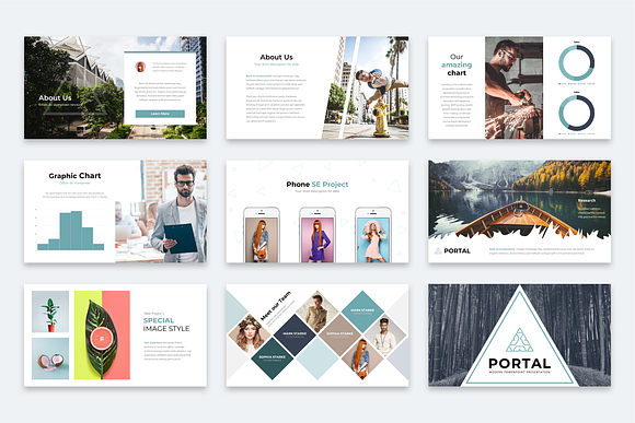 Portal Modern Powerpoint Template in PowerPoint Templates - product preview 9