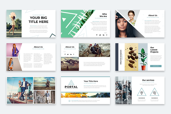 Portal Modern Powerpoint Template in PowerPoint Templates - product preview 10