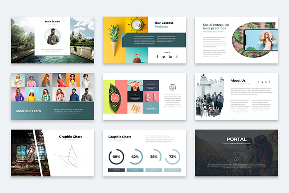 Portal Modern Powerpoint Template in PowerPoint Templates - product preview 11