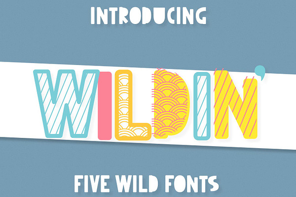 Wildin' - a Layered Font Family