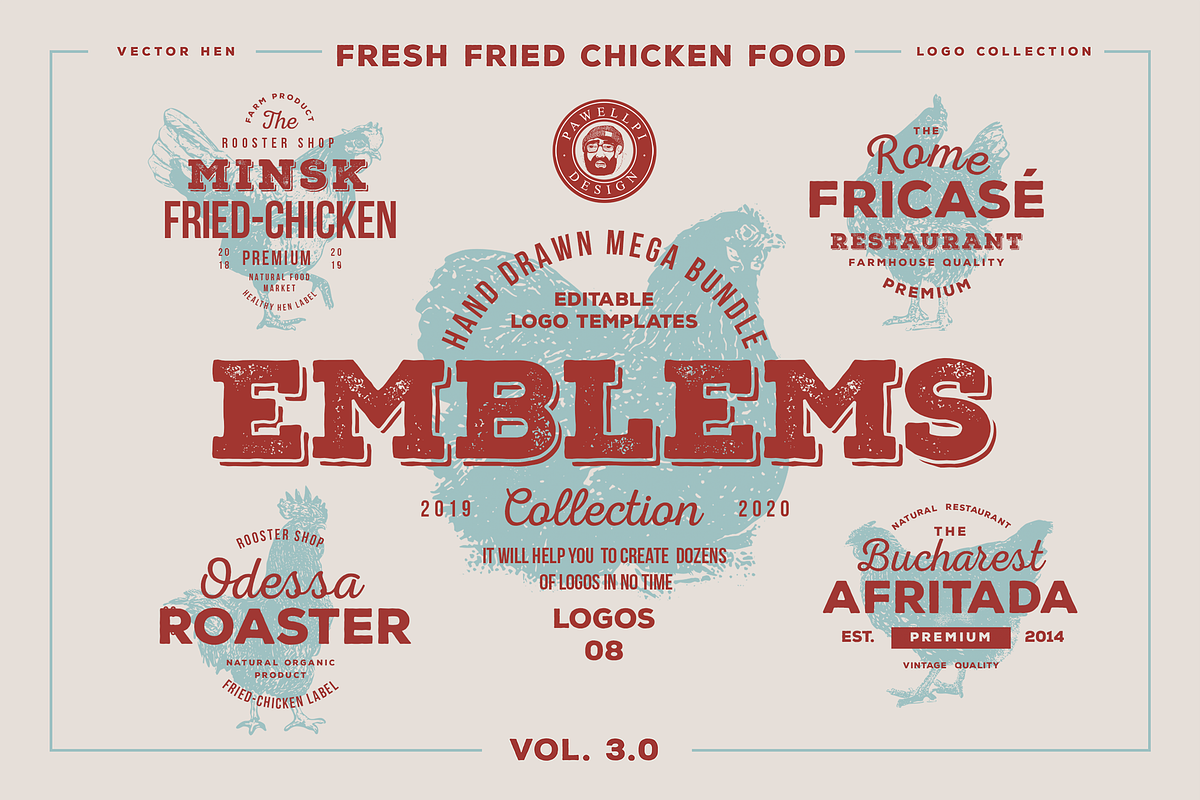 Hand Drawn Vintage Emblem Volume 3.0 in Logo Templates - product preview 8