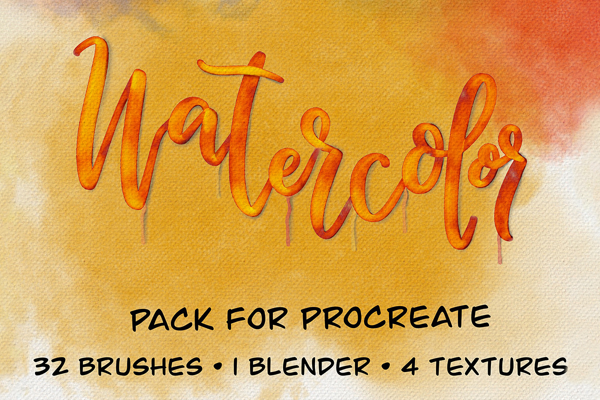 Watercolor Pack for Procreate in Photoshop Brushes - product preview 8