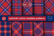 10 Patriotic Tartan Plaid. Vol-03